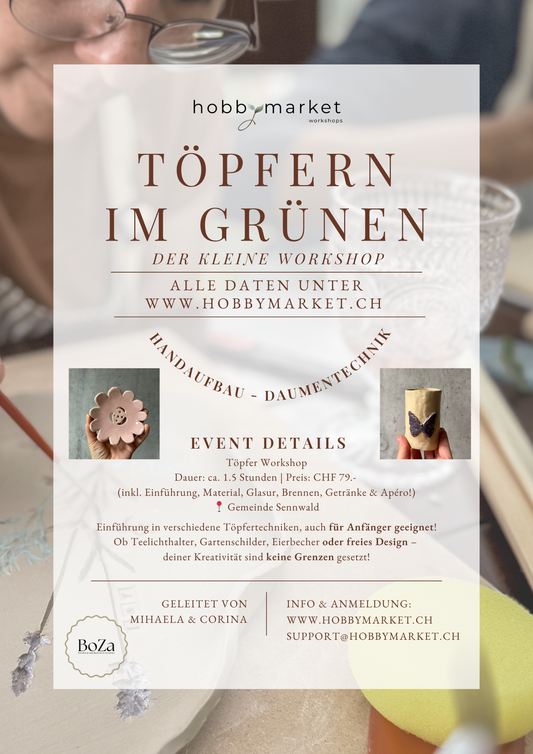 Töpfern im Grünen - der kleine Workshop